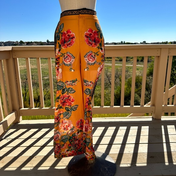 Jealous Tomato Floral Print Wide Leg Pants - Picture 9 of 17